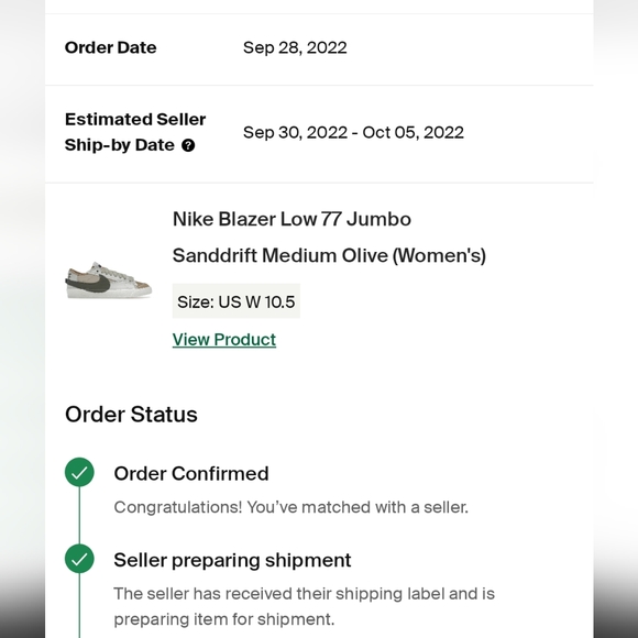 Women's Nike Blazer Low 77 Jumbo 'Sanddrift Medium Olive' - Size 10.5 - Picture 8 of 9